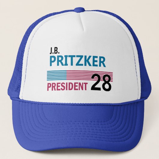 JB Pritzker 2028 Trucker Pet (Voorkant)