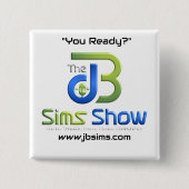 "JB Sims Show Unity Square Button - Collectible Pi (Voorkant)