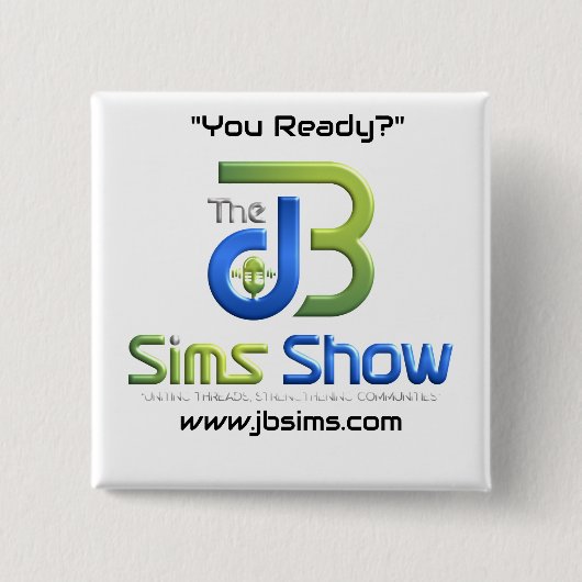 "JB Sims Show Unity Square Button - Collectible Pi (Voorkant)