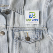 "JB Sims Show Unity Square Button - Collectible Pi (In situ)