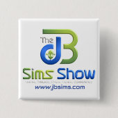 "JB Sims Show Unity Square Button - Collectible Pi (Voorkant)