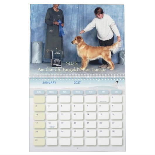 JBG Golden Retrievers Agenda 2007 Kalender (Jan 2027)