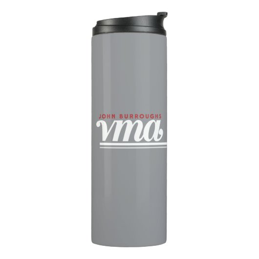 JBHS VMA Black with White Logo Customizable Thermosbeker (Gedraaid links)