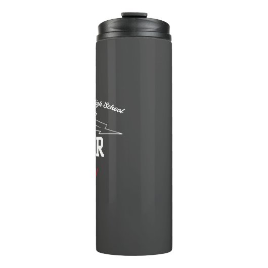 JBHS VMA Black with White Logo Customizable Thermosbeker (Voorkant)