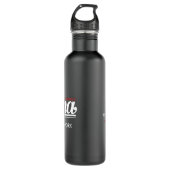 JBHS VMA Black with White Logo Customizable Waterfles (Voorkant)