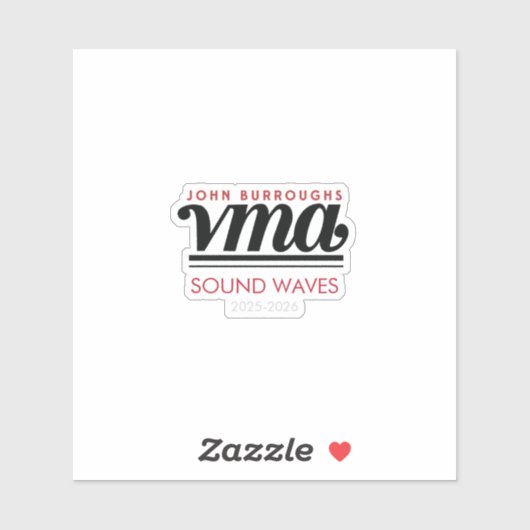 JBHS VMA Custom Vinyl Sticker met Jaar (Vel)