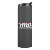 JBHS VMA Zwart met Wit Logo Aanpasbaar Thermosbeker (Gedraaid links)