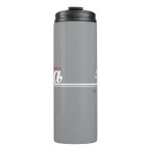 JBHS VMA Zwart met Wit Logo Aanpasbaar Thermosbeker (Voorkant)