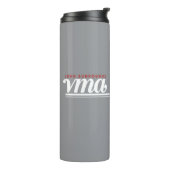JBHS VMA Zwart met Wit Logo Aanpasbaar Thermosbeker (Gedraaid links)