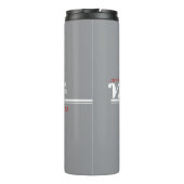 JBHS VMA Zwart met Wit Logo Aanpasbaar Thermosbeker (Achterkant)