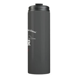 JBHS VMA Zwart met Wit Logo Aanpasbaar Thermosbeker