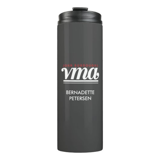 JBHS VMA Zwart met Witte Logo  Thermosbeker (Voorkant)