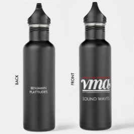 JBHS VMA Zwart met Witte Logo  Waterfles
