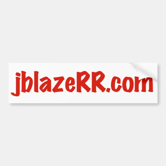 jblazeRR.com-Bumpersticker Bumpersticker (Voorkant)