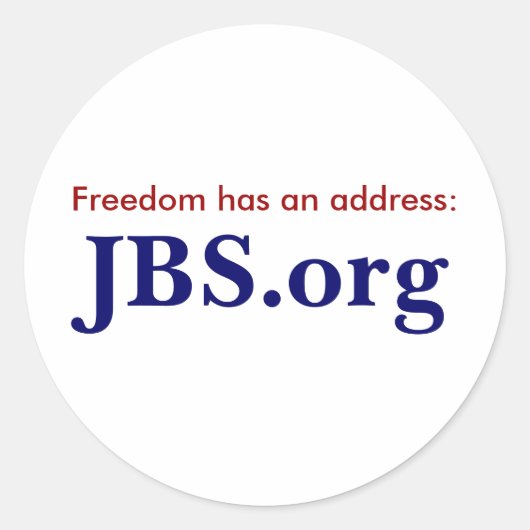 JBS.org Sticker (Voorkant)