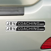 jbv-coachtopleiding logo's B & W Bumpersticker (Op auto)