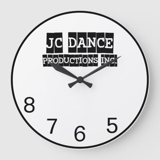 JC Dance Productions, Inc. Clock Grote Klok (Voorkant)