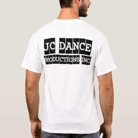 JC Dance Productions Mannen T-Shirt (Achterkant)