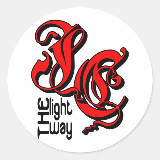 JC De manier Christelijk Ronde Sticker (Voorkant)