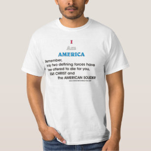 JC en de Amerikaanse soldaat T-shirt