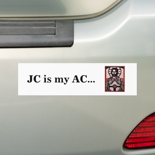 JC is mijn AC... Bumpersticker (Op auto)