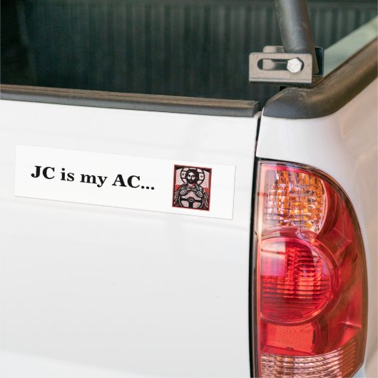 JC is mijn AC... Bumpersticker (Op Truck)