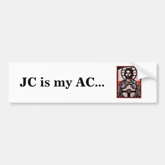 JC is mijn AC... Bumpersticker (Voorkant)