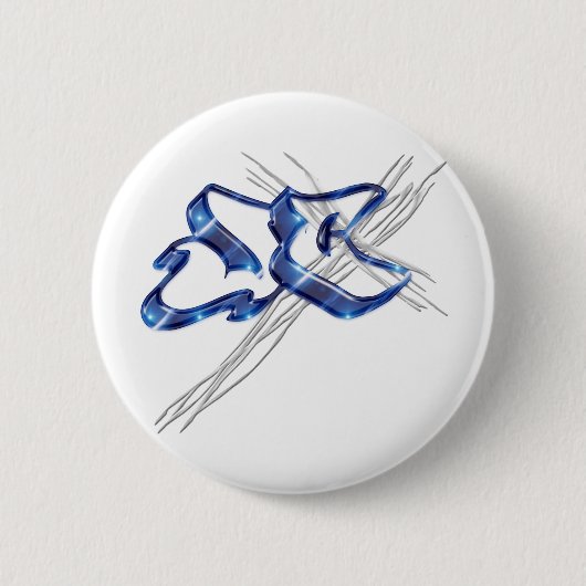 JC Jezus Christus Graffiti Ronde Button 5,7 Cm (Voorkant)