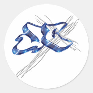 JC Jezus Christus Graffiti Ronde Sticker