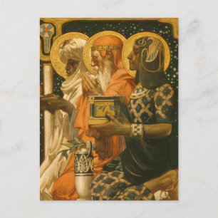 JC Leyendecker Drie Wijzen Kerstmis vintage Briefkaart