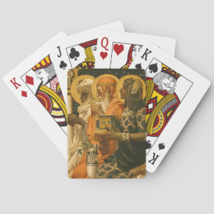 JC Leyendecker Drie Wijzen Vintage Kerstmis Pokerkaarten