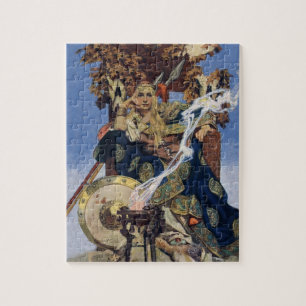 JC Leyendecker Koningin Maeve Keltische Krijger Legpuzzel