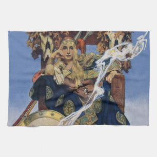 JC Leyendecker Koningin Maeve Keltische Krijger Theedoek
