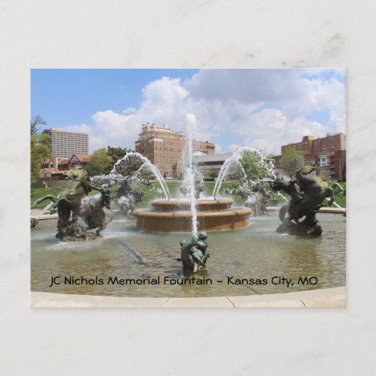 JC Nichols Memorial Fountain # 7 Briefkaart (Voorkant)