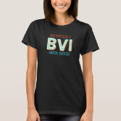 Jcombs Bvi British Virgin Islands Retro Beach T-shirt (Voorkant)