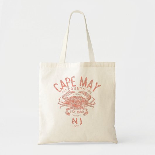 JCombs Cape May County, NJ, Atlantic Blue Crab Tote Bag (Voorkant)