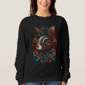JCombs Colorful Magical Bunny Rabbit  2 Trui (Voorkant)