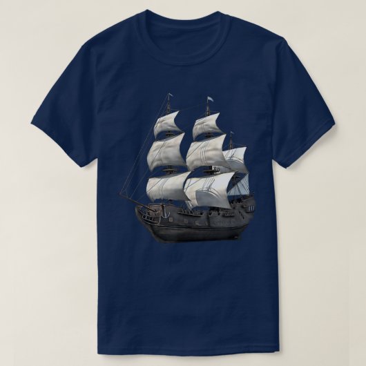 JCombs Galleon Sailing Ship T-shirt (Design voorkant)