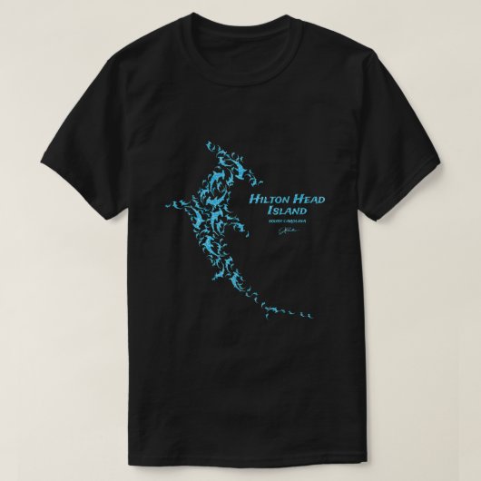 JCombs Hilton Head Island SC Hammerhead School T-shirt (Design voorkant)