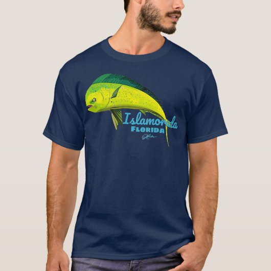 JCombs Islamorada Florida MahiMahi T-shirt (Voorkant)