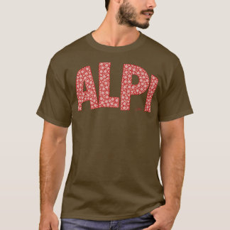 JCombs Italiaanse Alpen met sneeuw T-shirt