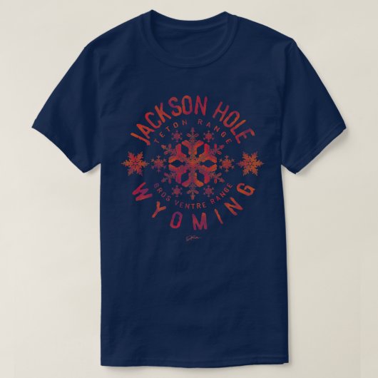 JCombs Jackson Hole, Wyoming, Snow Premium348 T-shirt (Design voorkant)