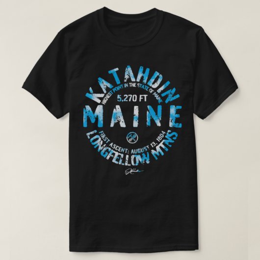 JCombs Katahdin, Maine T-shirt (Design voorkant)