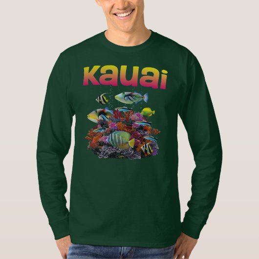 JCombs Kauai Hawaii — Koraalvis T-shirt (Voorkant)