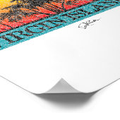 JCOMBS_ Maagdeneilanden Zon met palmbomen _1 Poster (Hoek)