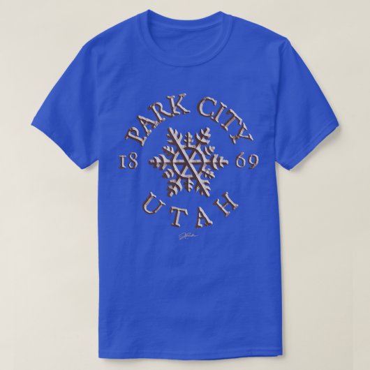 JCombs Park City, Utah, Snowflake368 T-shirt (Design voorkant)