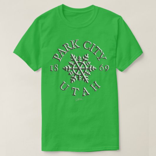 JCombs Park City, Utah, Snowflake 369 T-shirt (Design voorkant)