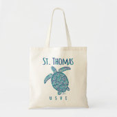 JCombs St. Thomas, USVI, Sea Turtle, Beach Tote Bag (Voorkant)