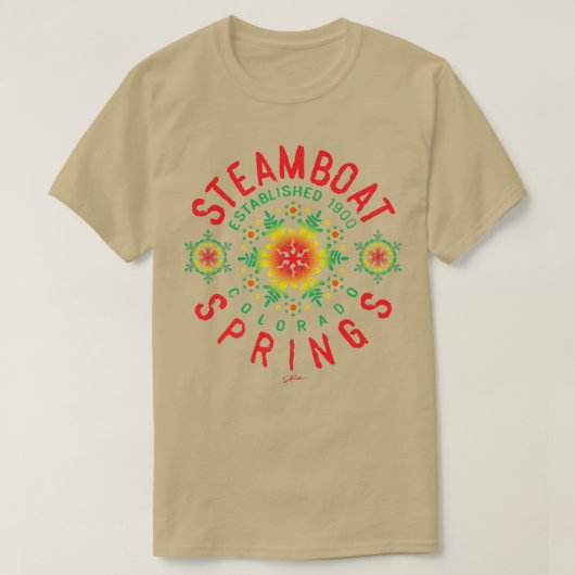 JCombs Steamboot Springs, Colorado, Snow Holiday T-shirt (Design voorkant)