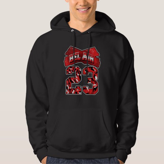 JD 4 Red Thunder Fresh Air Number 23 Red Thunder 4 Hoodie (Voorkant)
